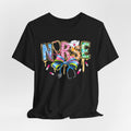 Nurse Rainbow Stethoscope Tee — Cute Scrub-Inspired T-Shirt for Nurses
