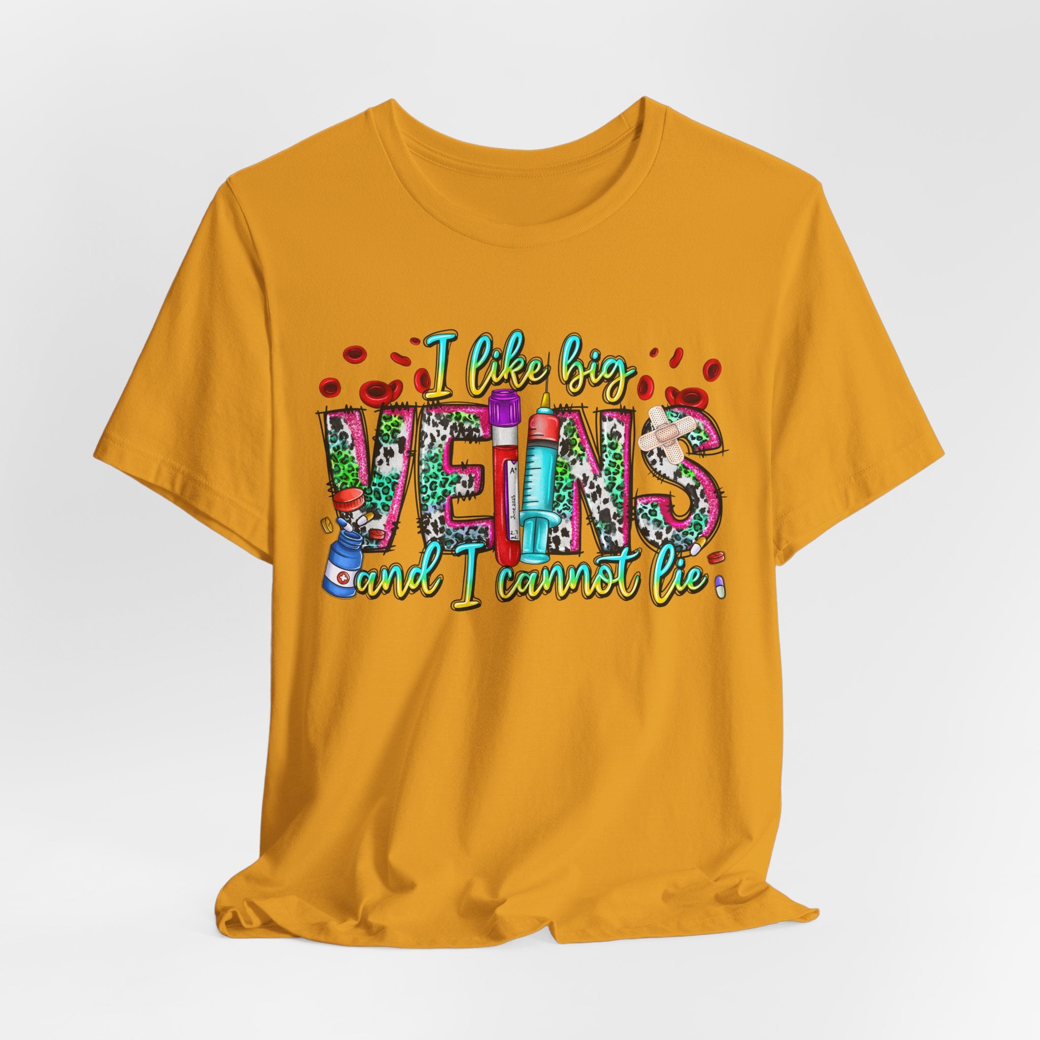 Vegans T‑Shirt — "I Like Big Vegans and I Cannot Lie" Colorful Plant‑Lover Tee