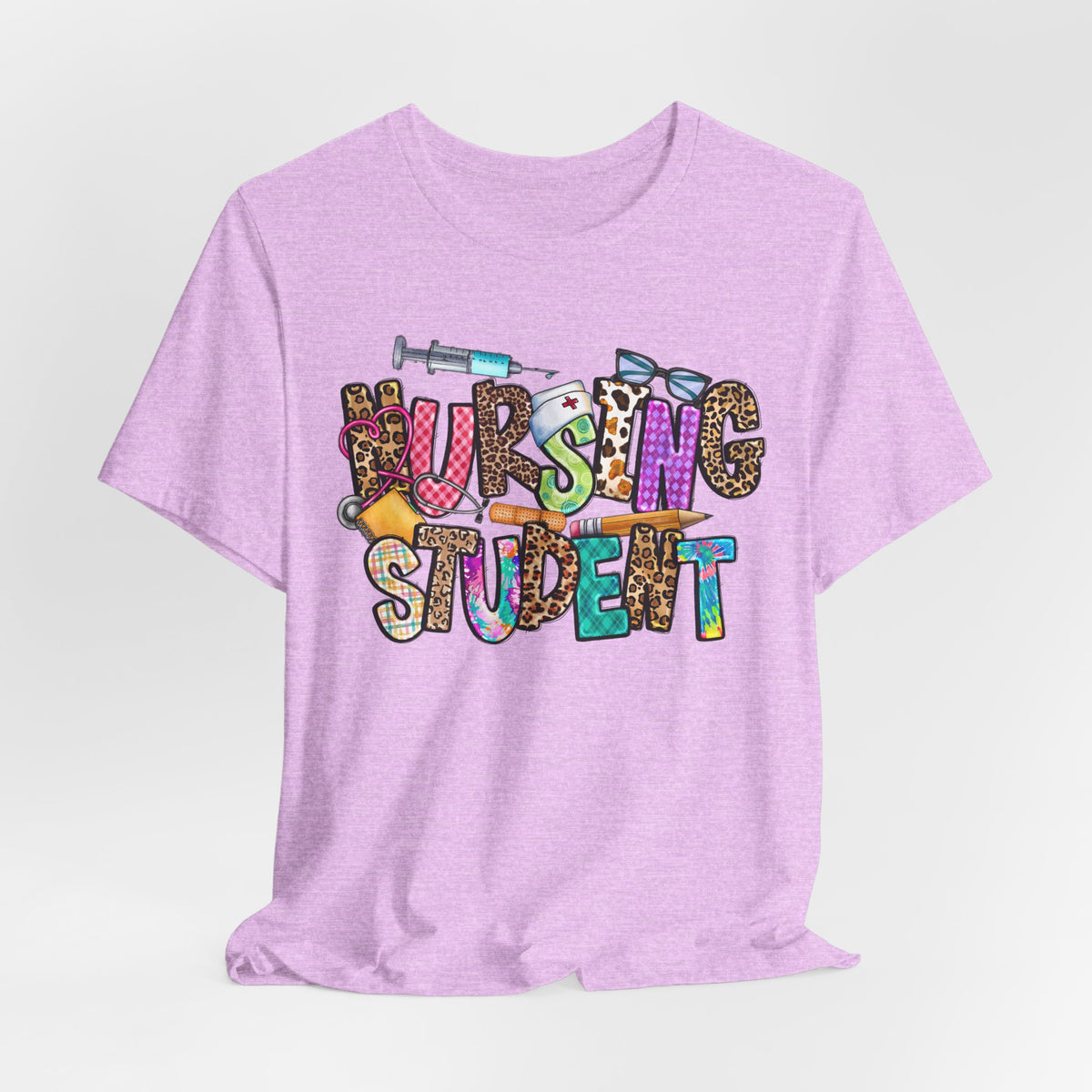 Nursing Student Colorful Doodle T-Shirt