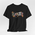 Blessed Floral Tee — "Blessed" Heart Graphic T-Shirt
