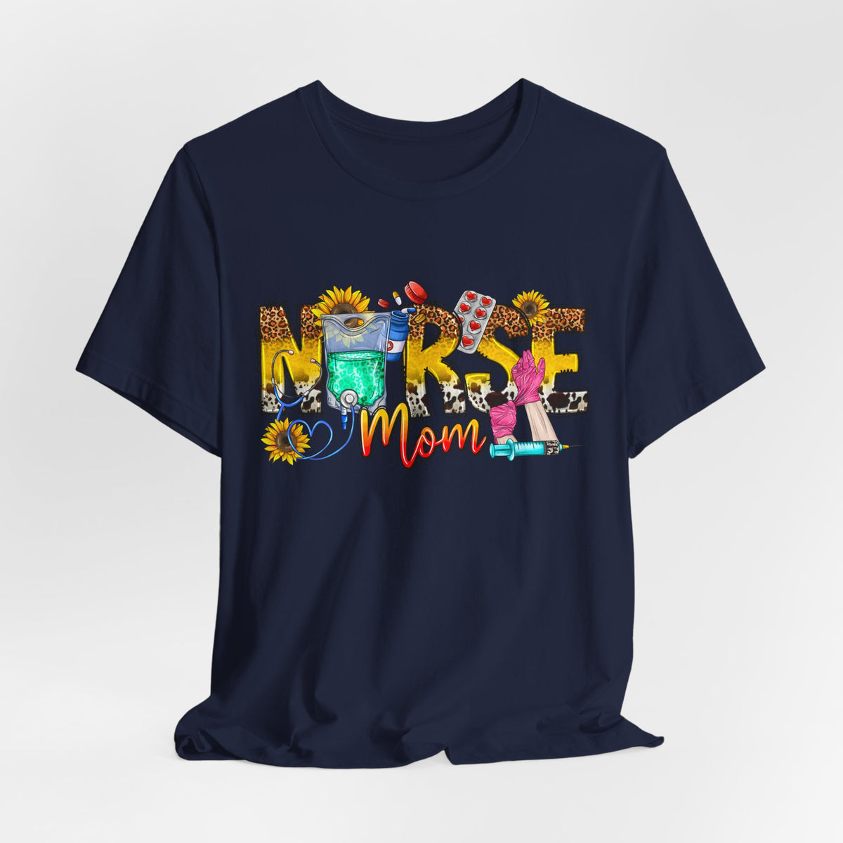 Nurse Mom Floral Graphic Tee
