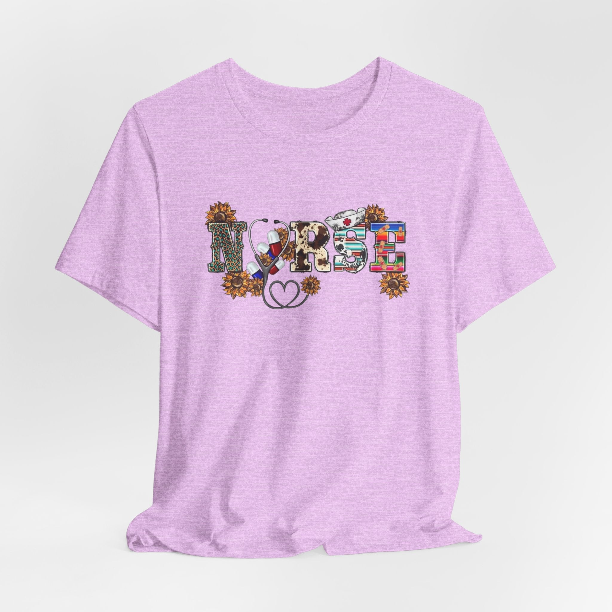 Blessed Floral Tee — "Blessed" Heart Graphic T-Shirt