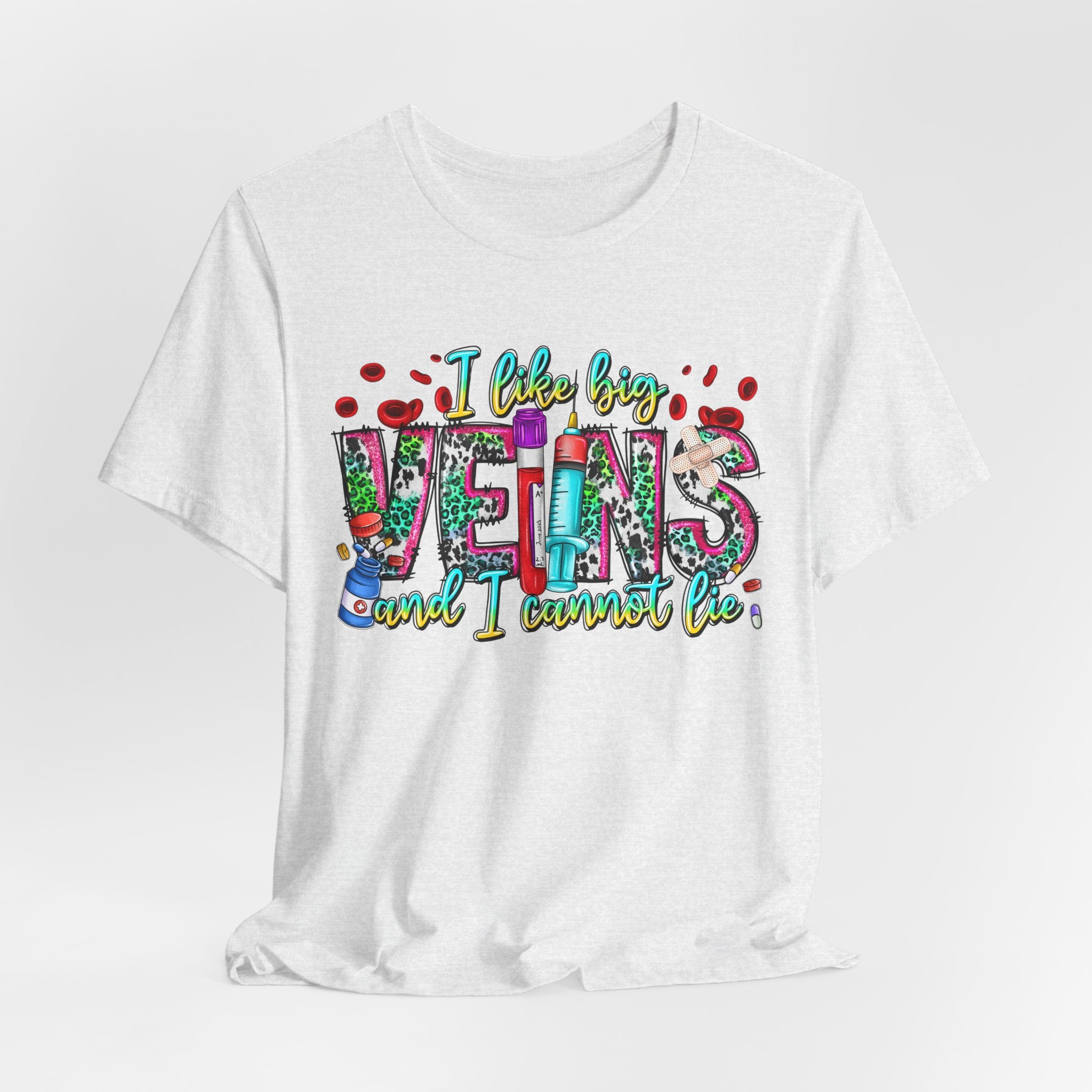 Vegans T‑Shirt — "I Like Big Vegans and I Cannot Lie" Colorful Plant‑Lover Tee