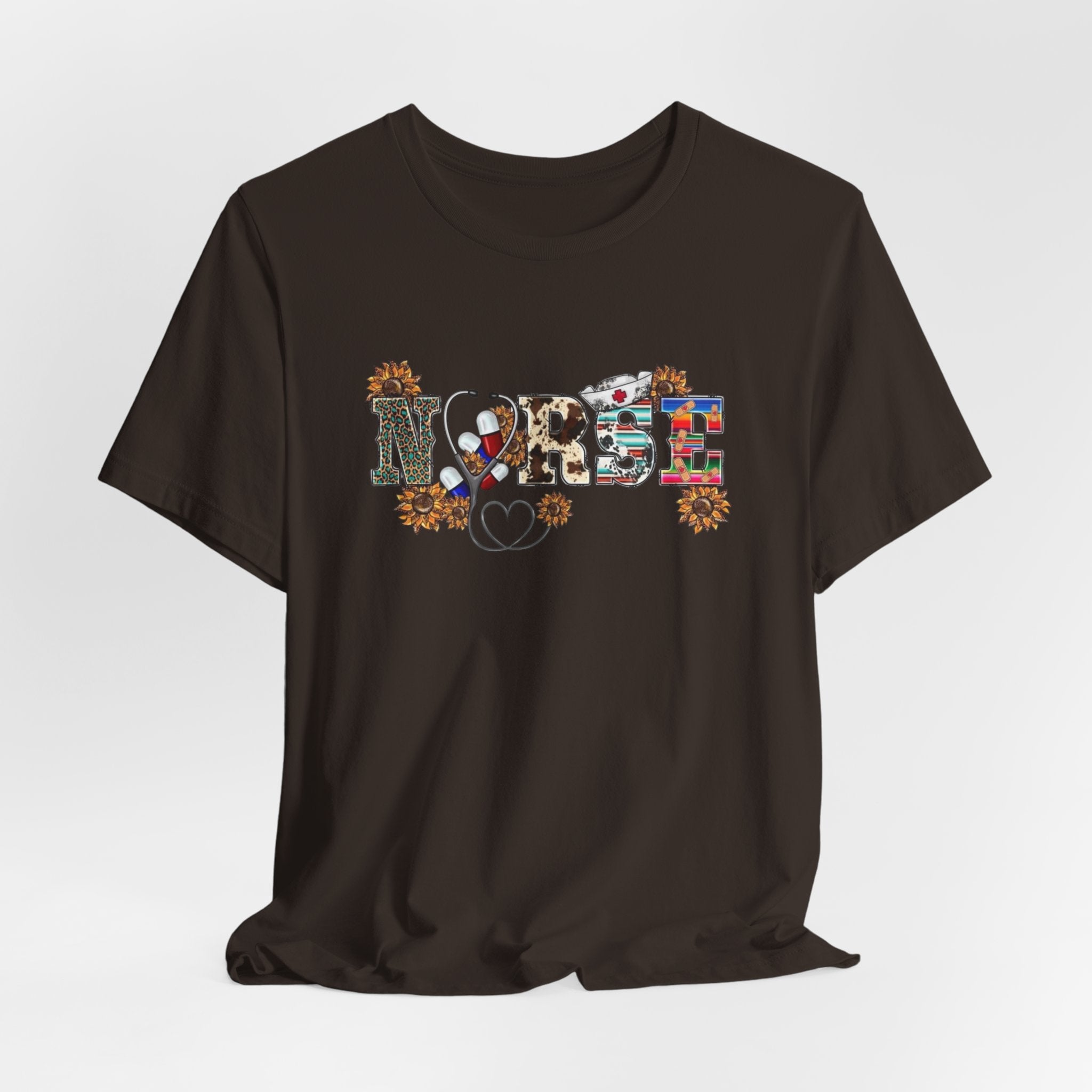 Blessed Floral Tee — "Blessed" Heart Graphic T-Shirt
