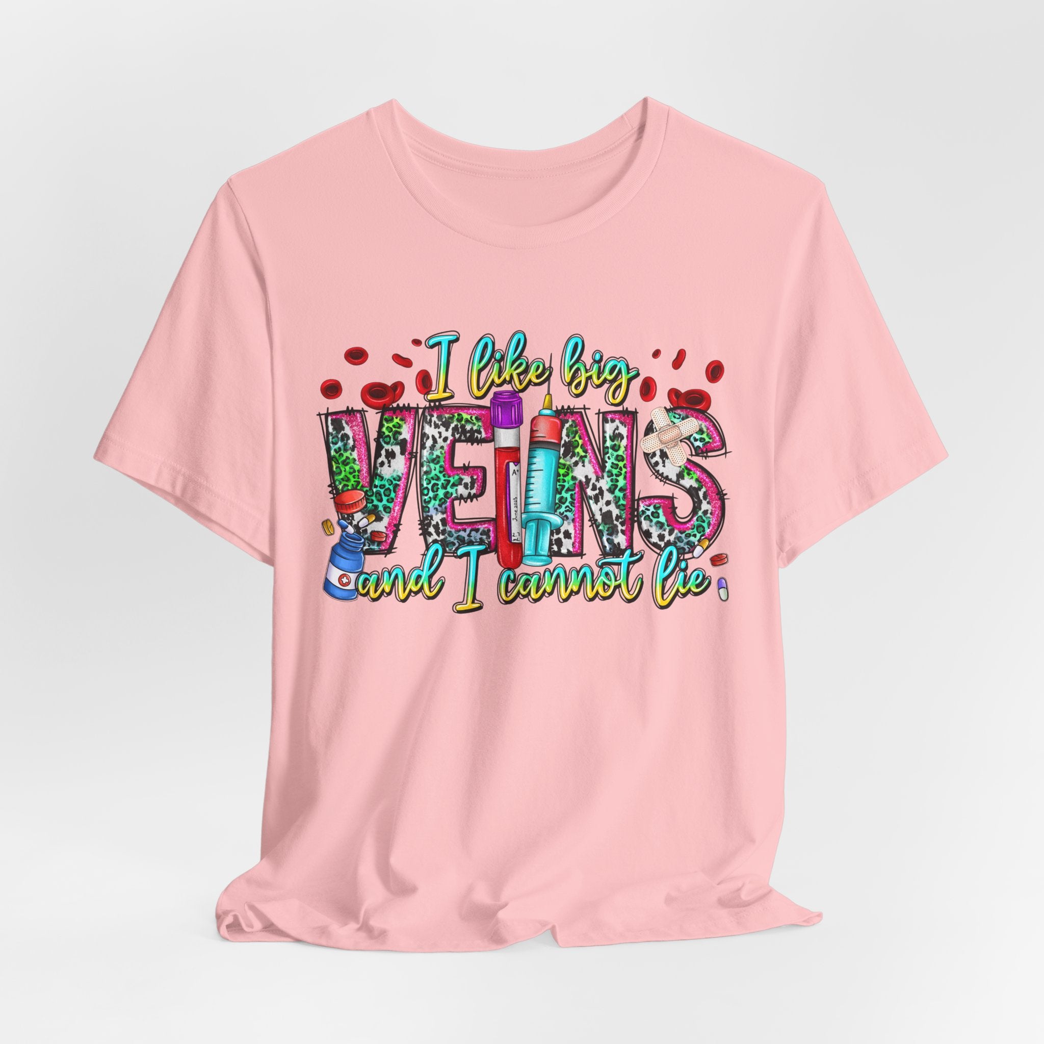 Vegans T‑Shirt — "I Like Big Vegans and I Cannot Lie" Colorful Plant‑Lover Tee