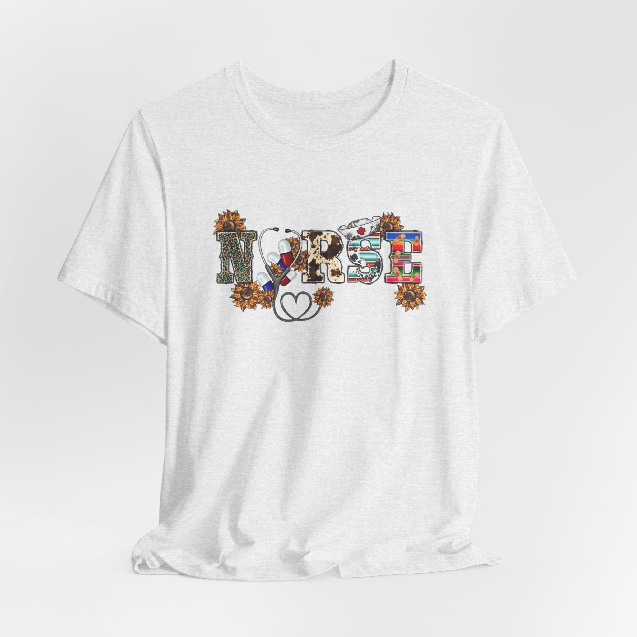 Blessed Floral Tee — "Blessed" Heart Graphic T-Shirt