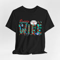 Nurse Wife T‑Shirt — Floral Medical Design Tee for Nursing Spouses