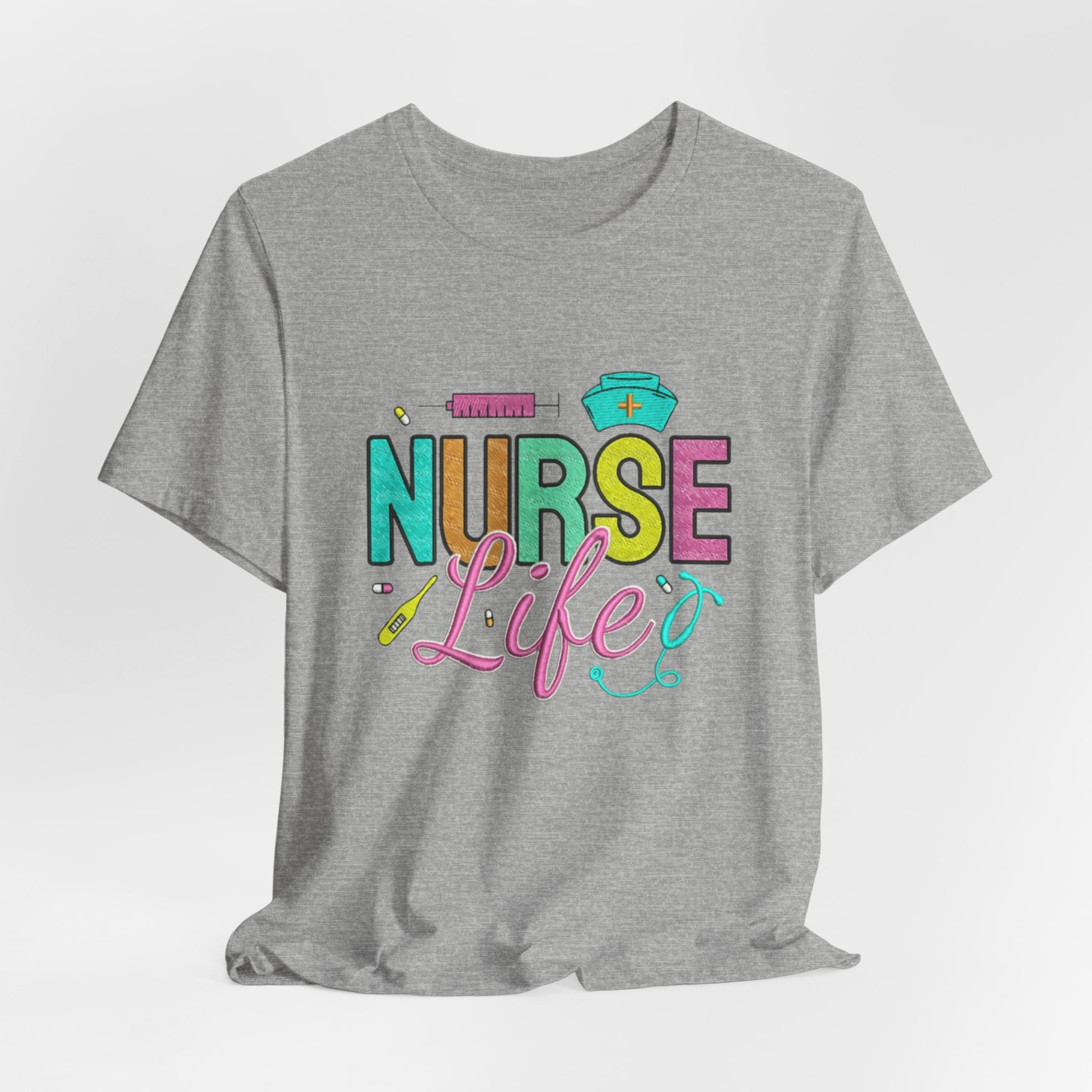 Nurse Life T-Shirt — Colorful Scrubs Nursing Tee