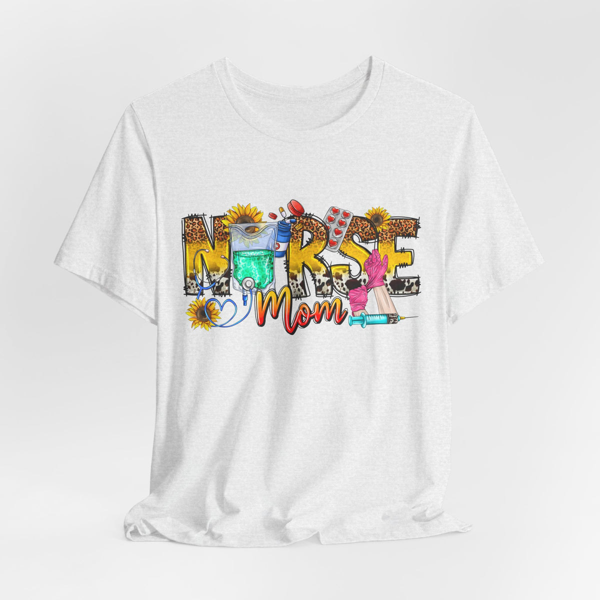 Nurse Mom Floral Graphic Tee