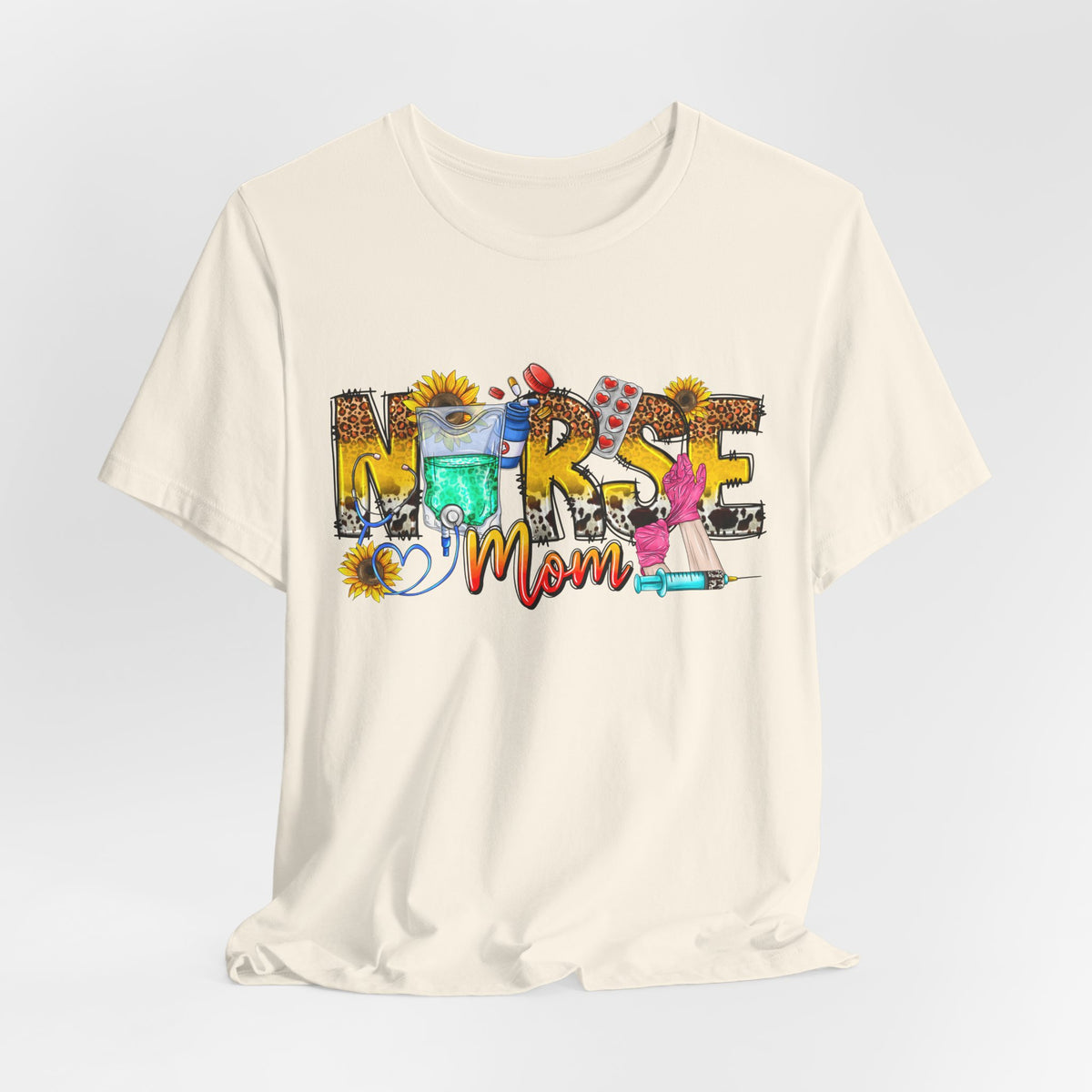 Nurse Mom Floral Graphic Tee