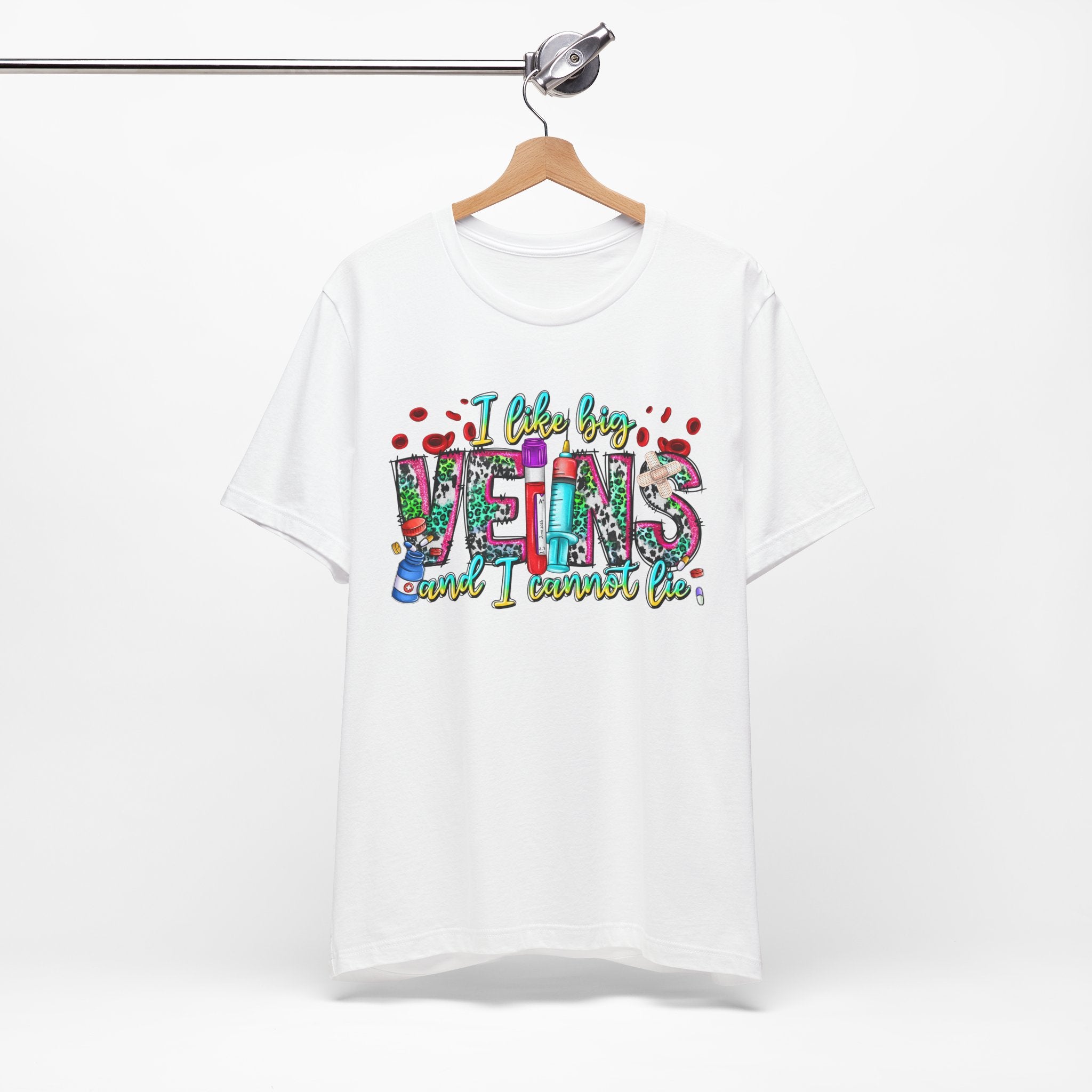 Vegans T‑Shirt — "I Like Big Vegans and I Cannot Lie" Colorful Plant‑Lover Tee