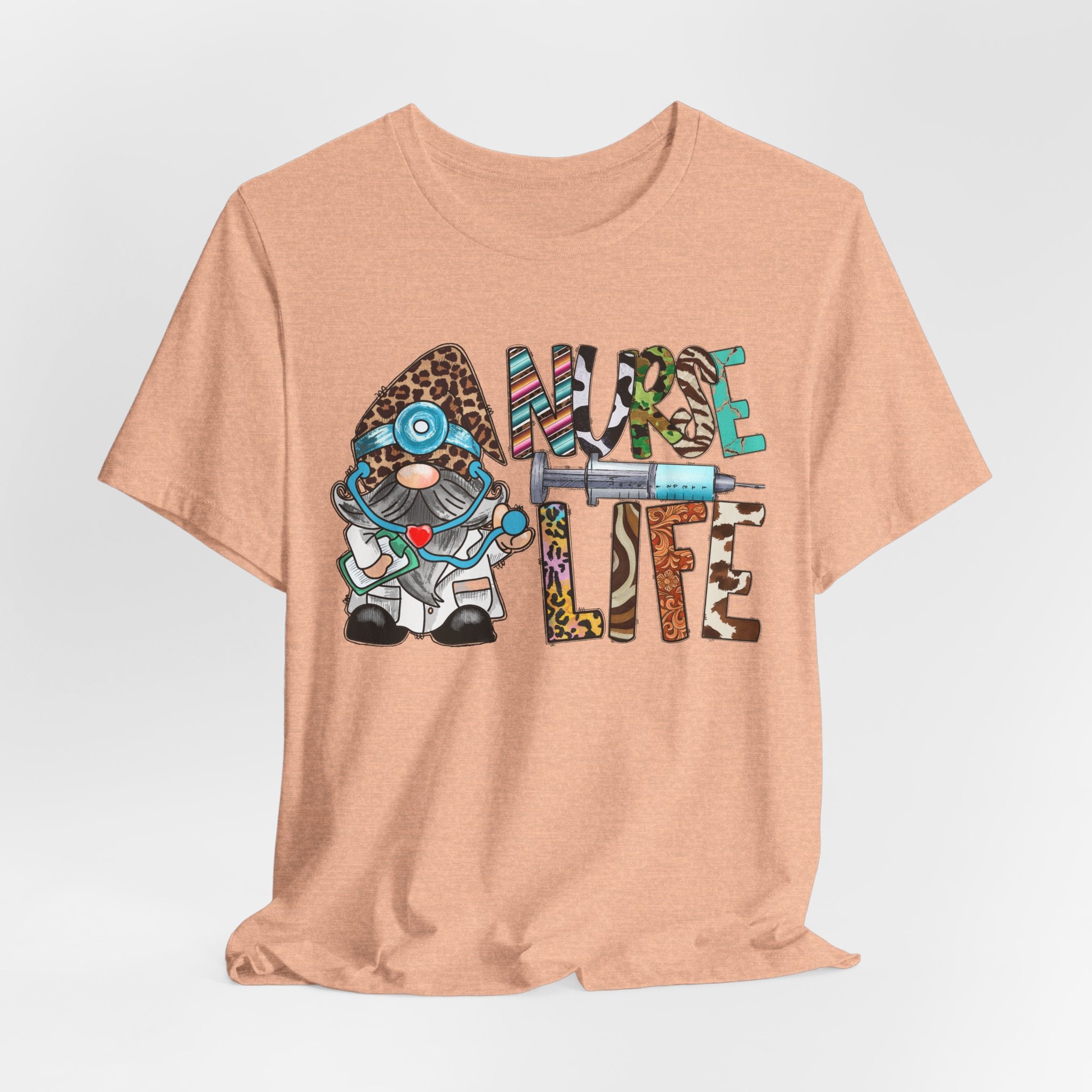 Nurse Life Graphic Tee – Cute Scrubs Nurse Cartoon Medical T-Shirt