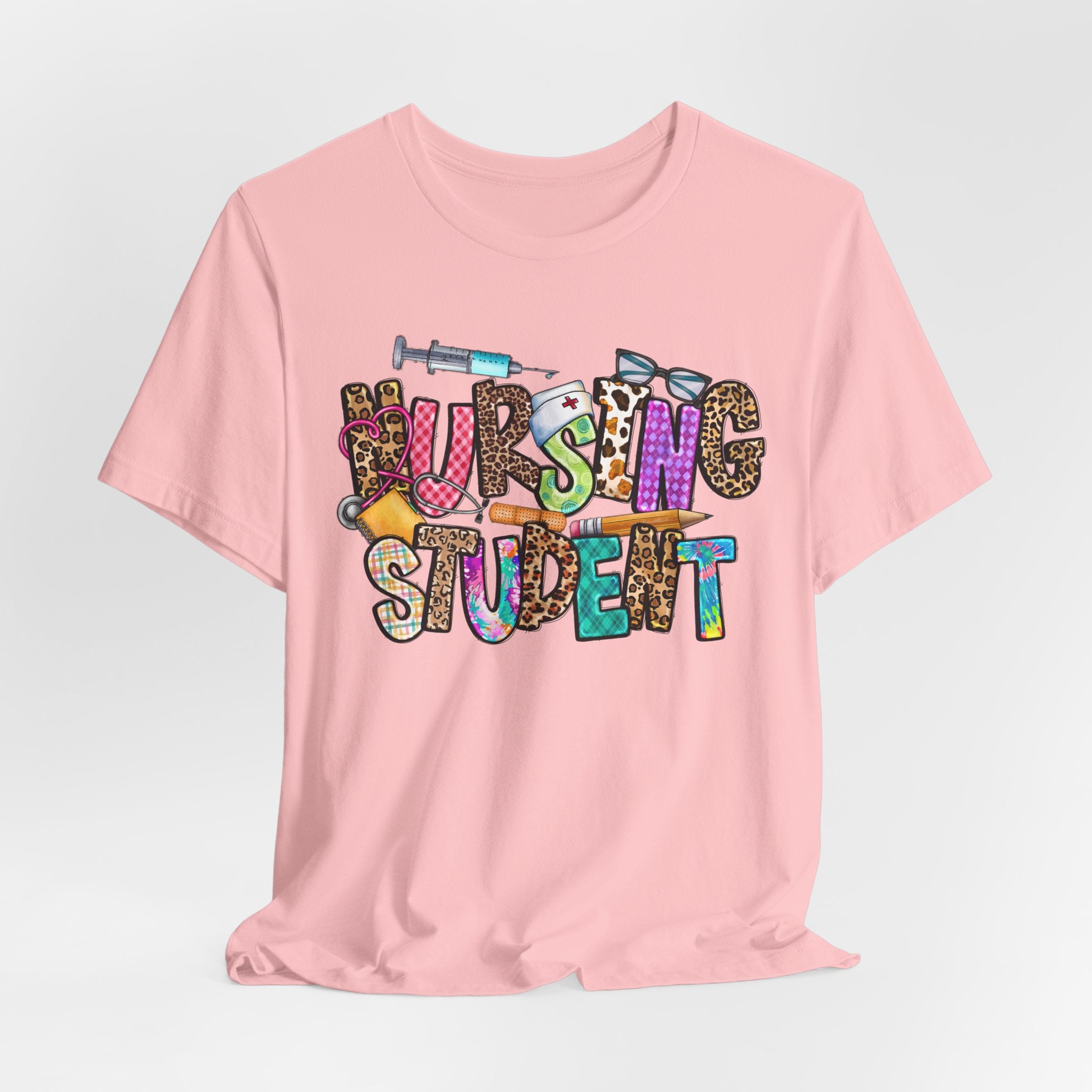 Nursing Student Colorful Doodle T-Shirt
