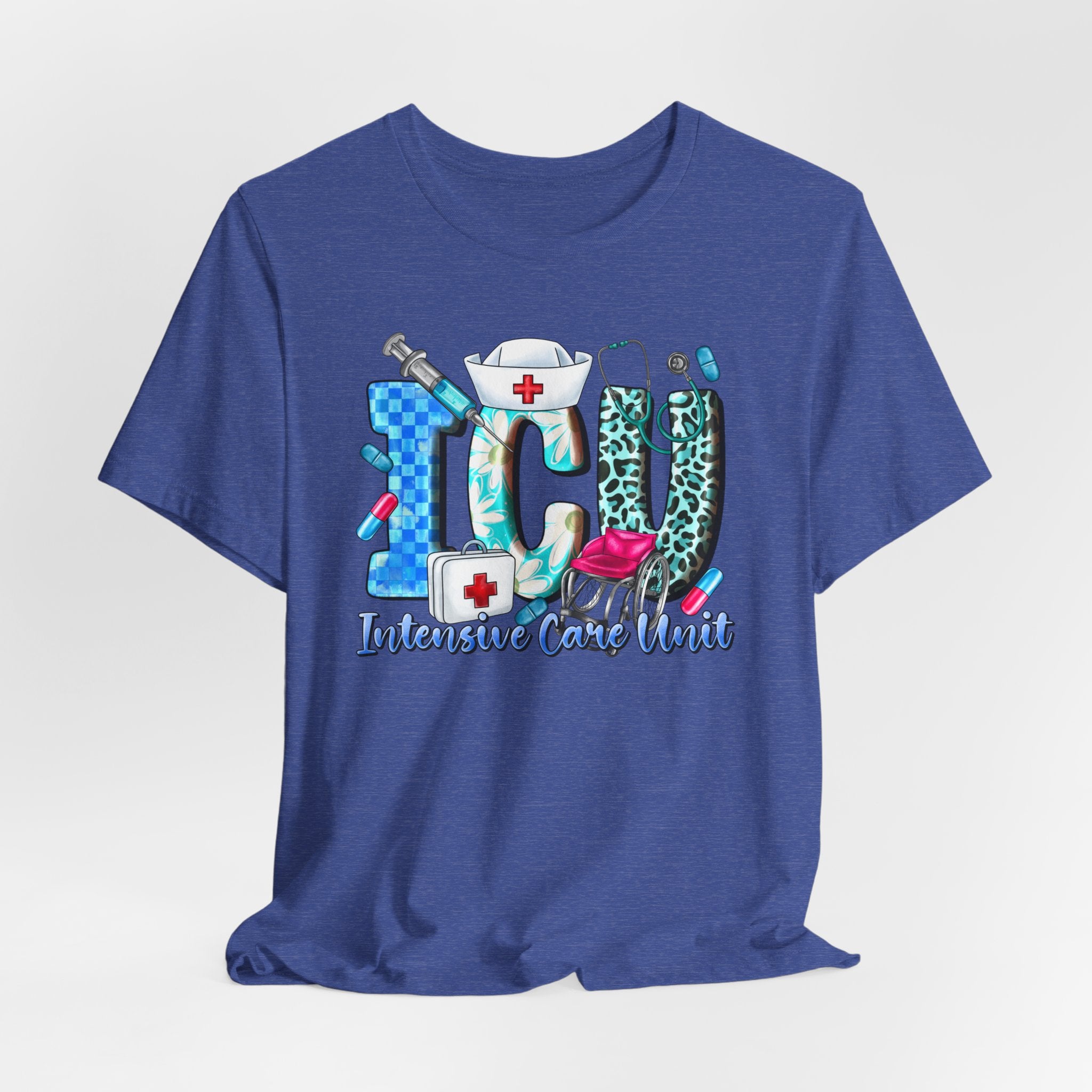 ICU Nurse Graphic Tee – Intensive Care Unit Medical Shirt