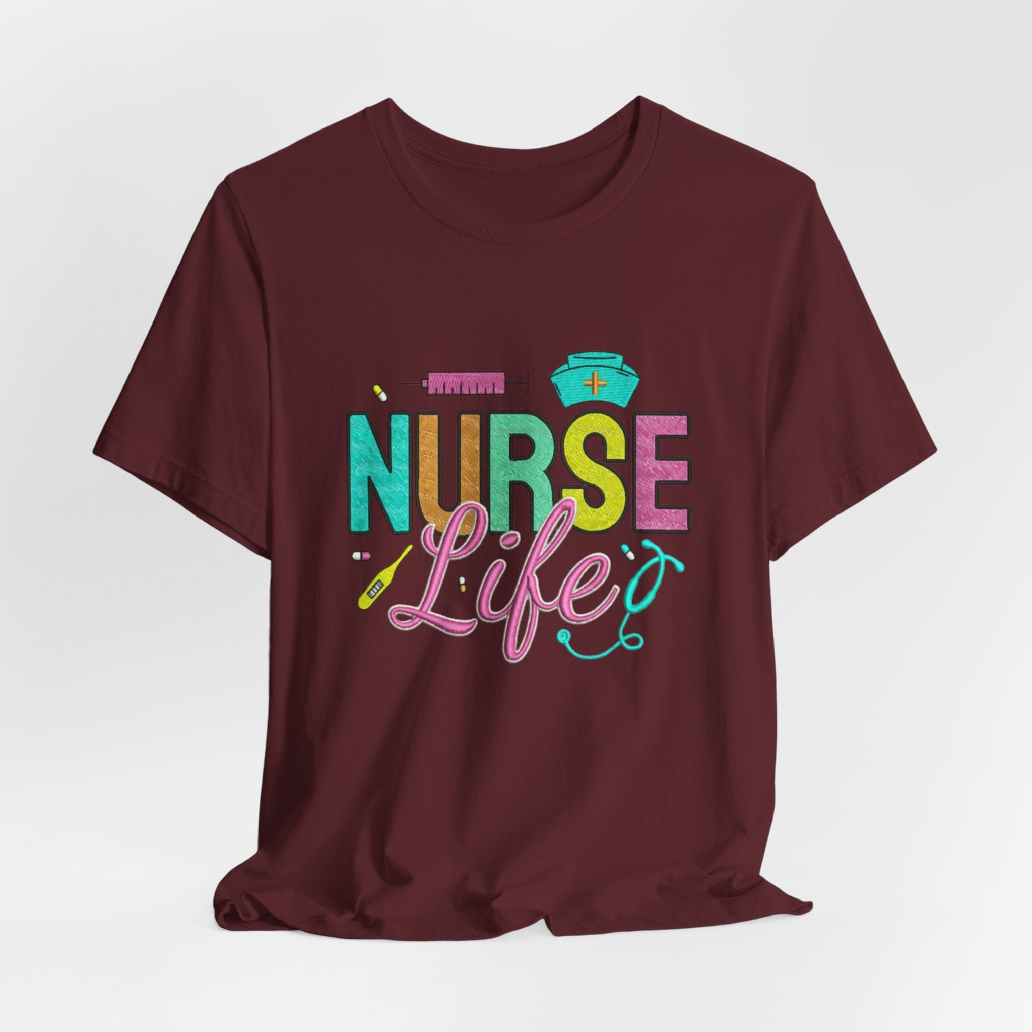 Nurse Life T-Shirt — Colorful Scrubs Nursing Tee