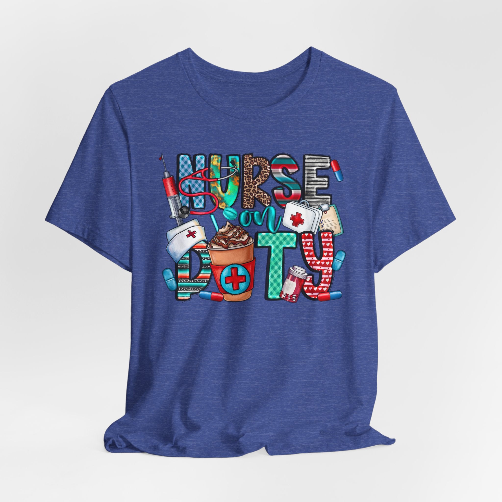 Nurse Doty Graphic Tee — Cute Medical Icons "Nurse Doty" T-Shirt for Nurses & Healthcare Gifts