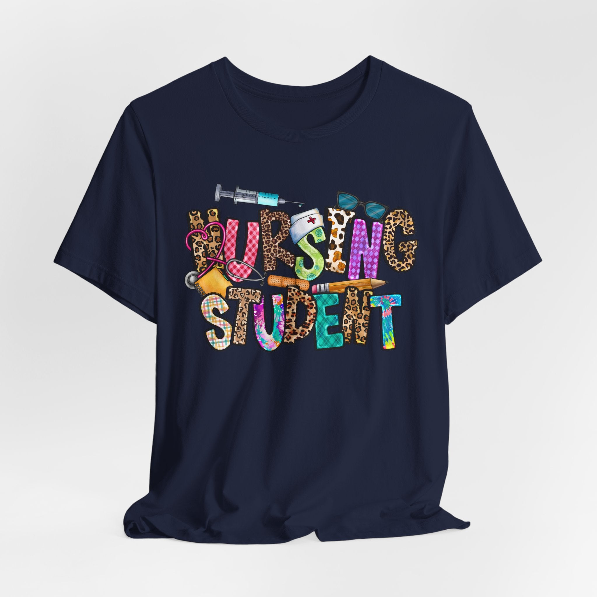 Nursing Student Colorful Doodle T-Shirt