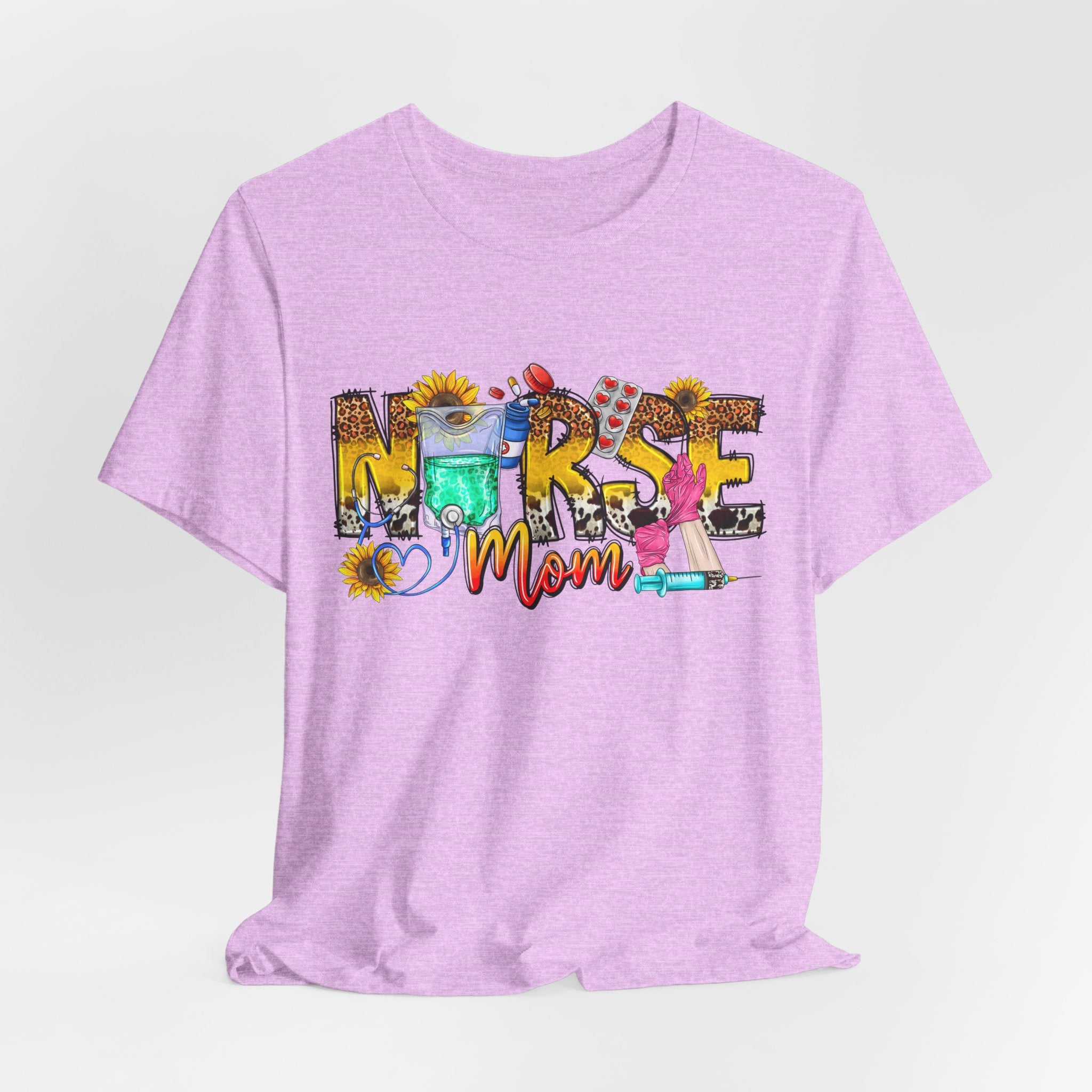 Nurse Mom Floral Graphic Tee