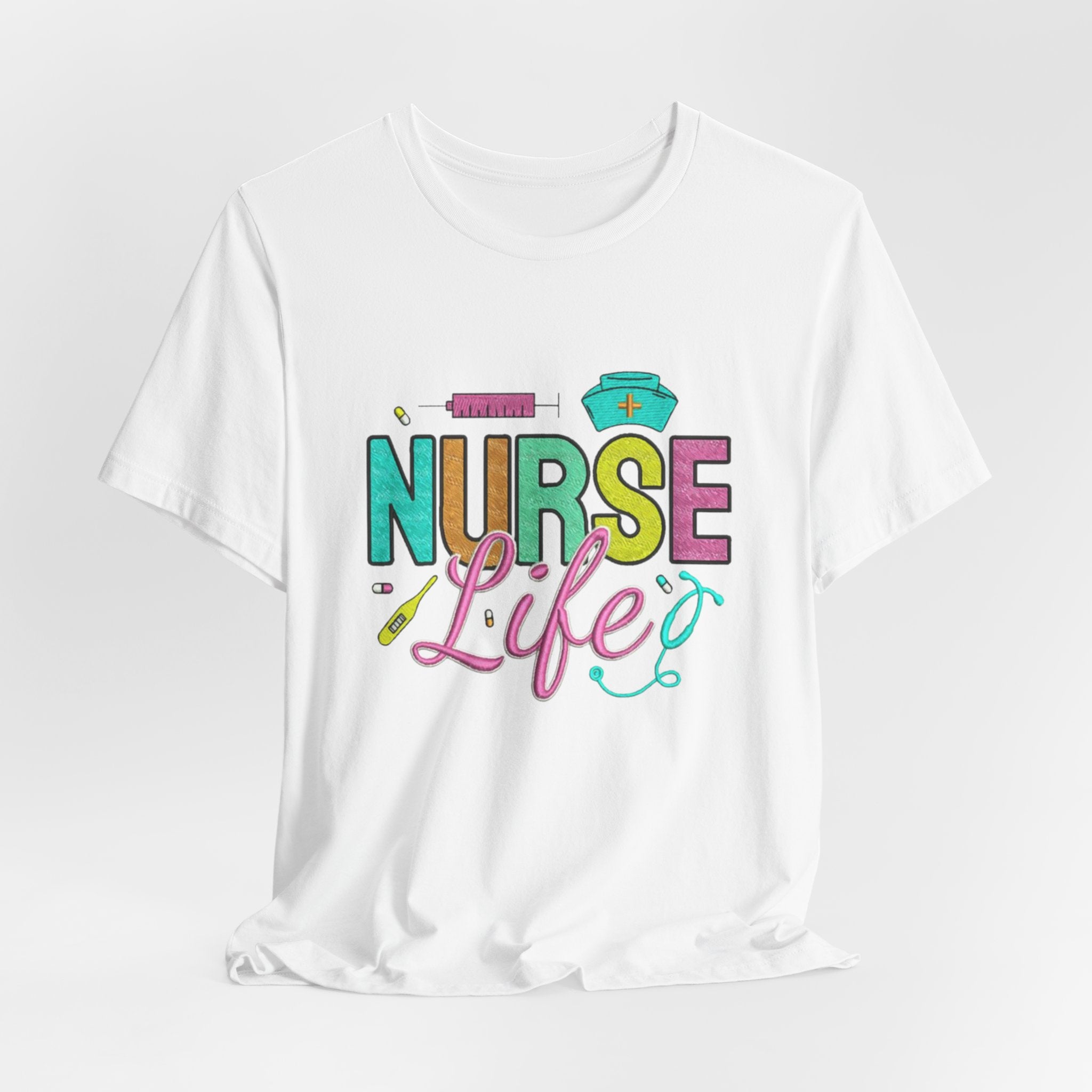 Nurse Life T-Shirt — Colorful Scrubs Nursing Tee