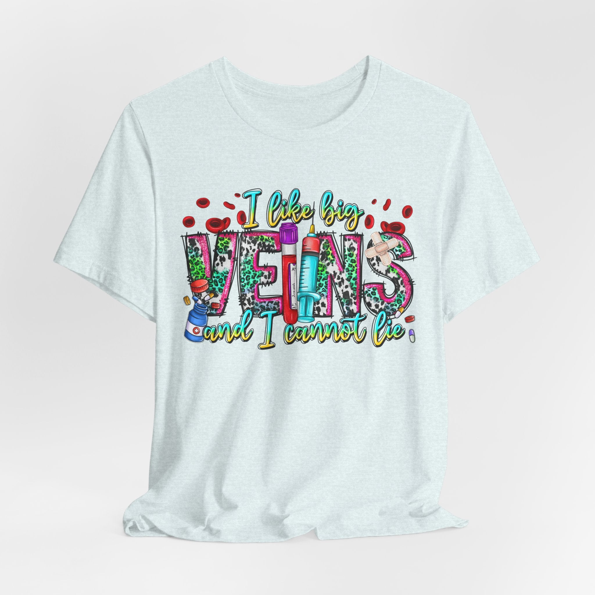 Vegans T‑Shirt — "I Like Big Vegans and I Cannot Lie" Colorful Plant‑Lover Tee