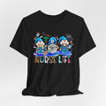 Nurse Life Graphic Tee – Cute Gnome Nurses Design