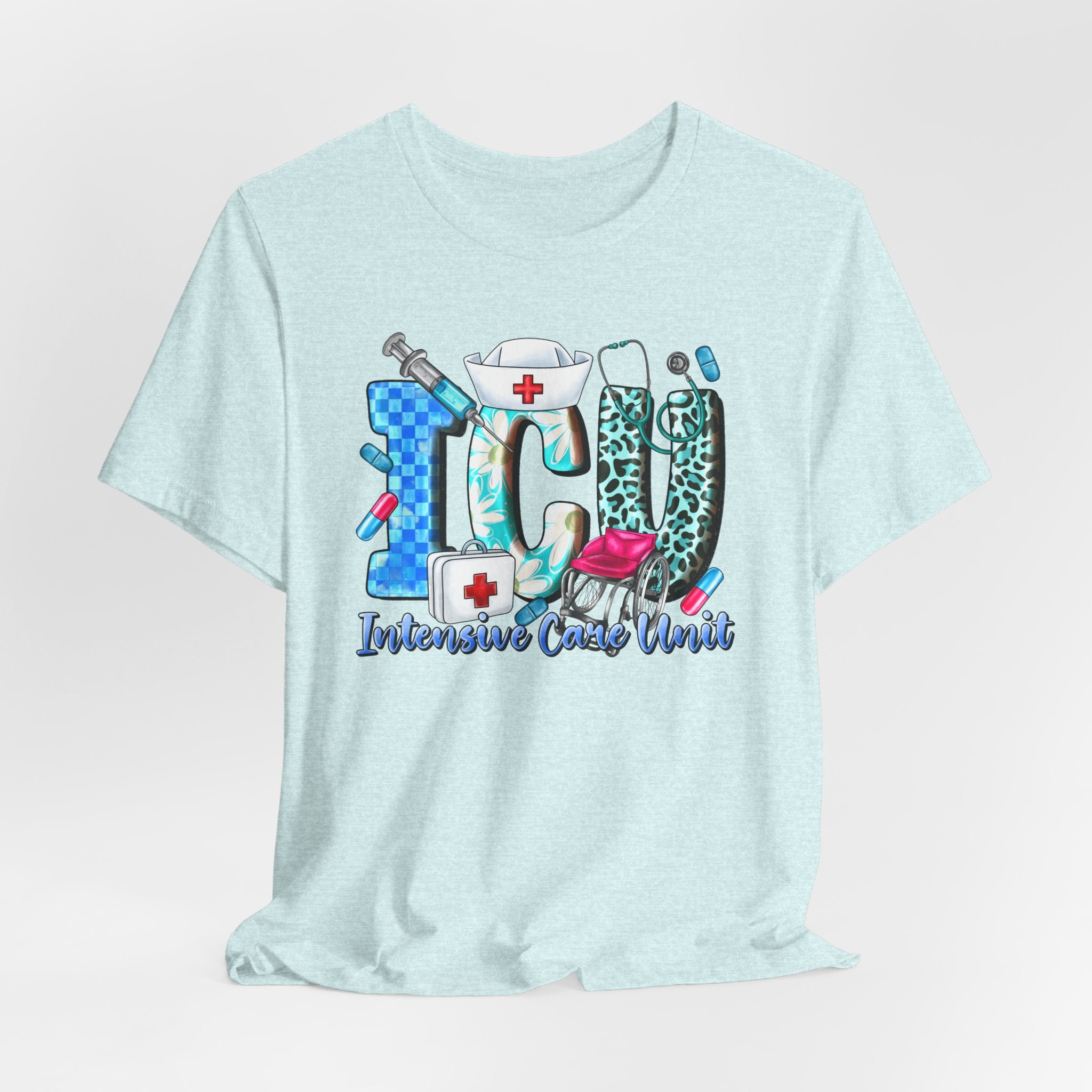 ICU Nurse Graphic Tee – Intensive Care Unit Medical Shirt