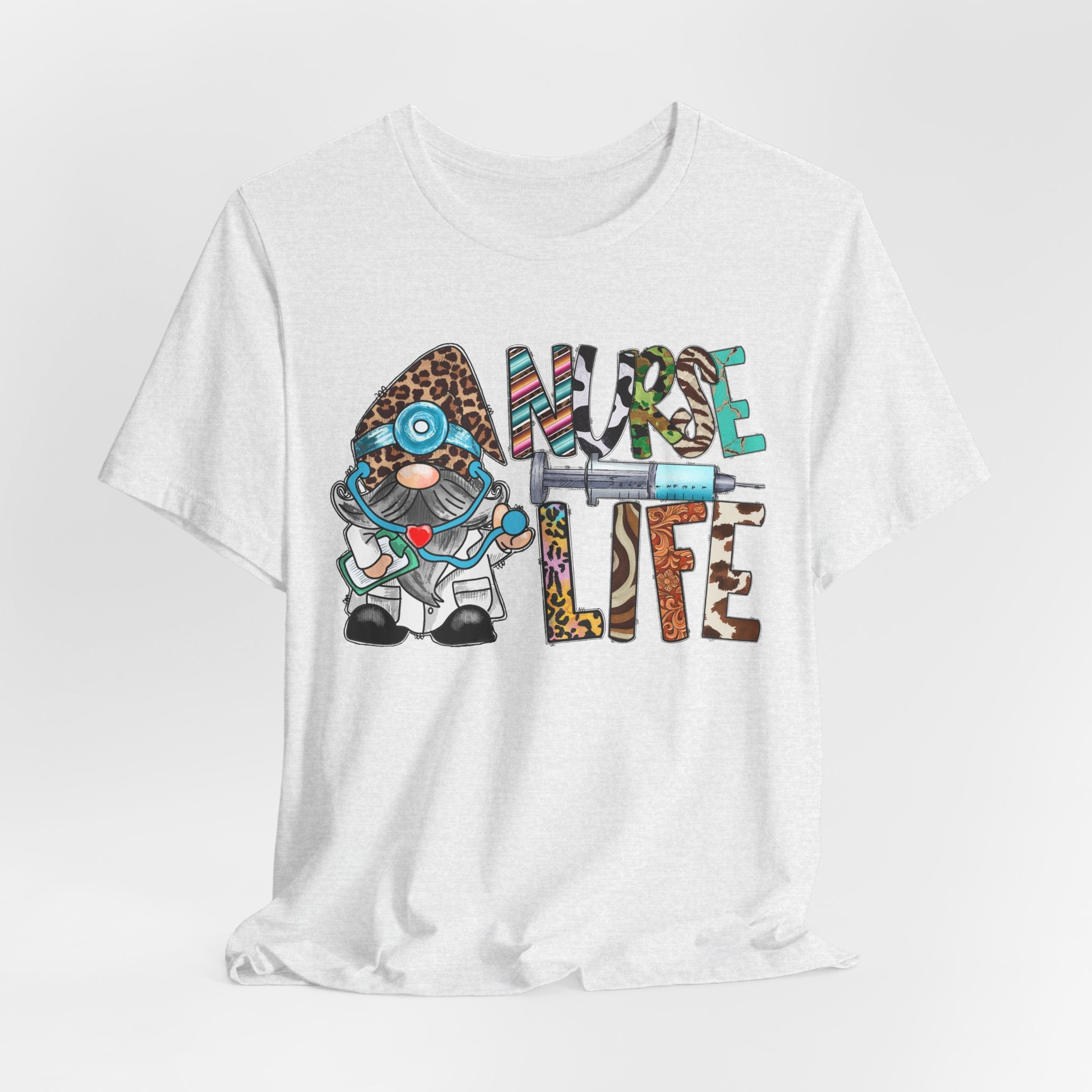 Nurse Life Graphic Tee – Cute Scrubs Nurse Cartoon Medical T-Shirt