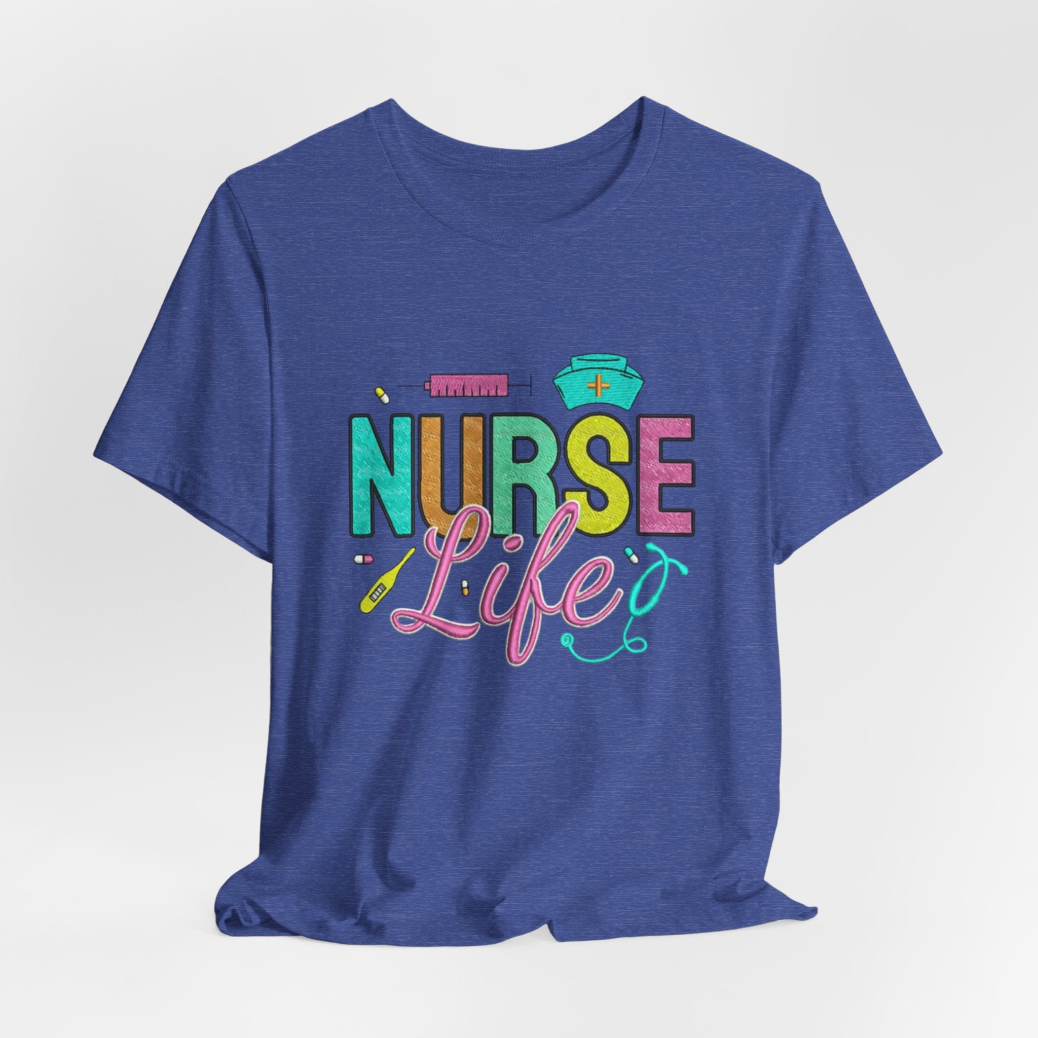 Nurse Life T-Shirt — Colorful Scrubs Nursing Tee