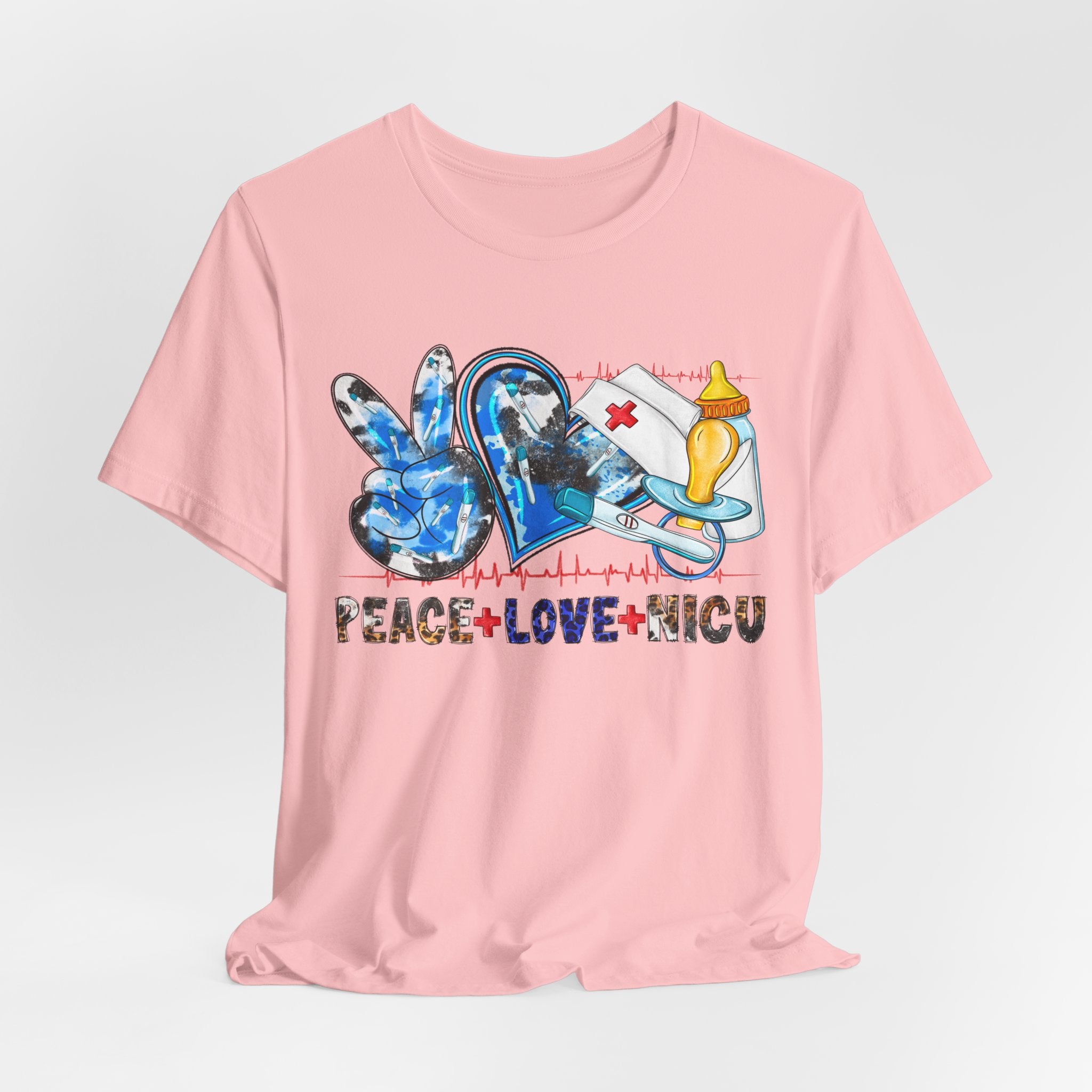 Peace + Love + NICU T-Shirt — Neonatal ICU Support Tee